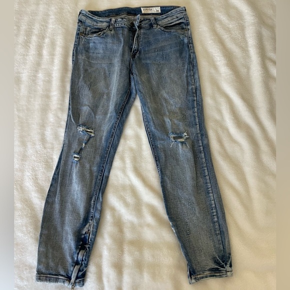 Pistola Distressed Blue Skinny Jeans - Picture 1 of 9